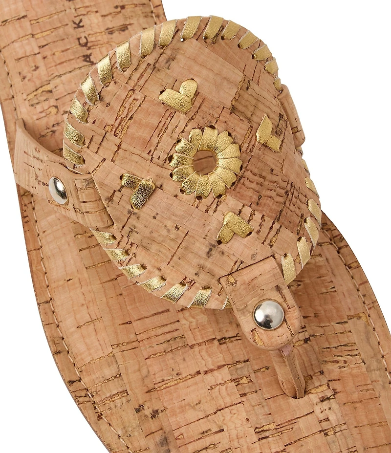 Jack Rogers Collins Cork Slip On Thong Sandals