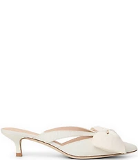 Jack Rogers Cynthia Satin Bow Detail Dress Mules