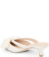 Jack Rogers Cynthia Satin Bow Detail Dress Mules