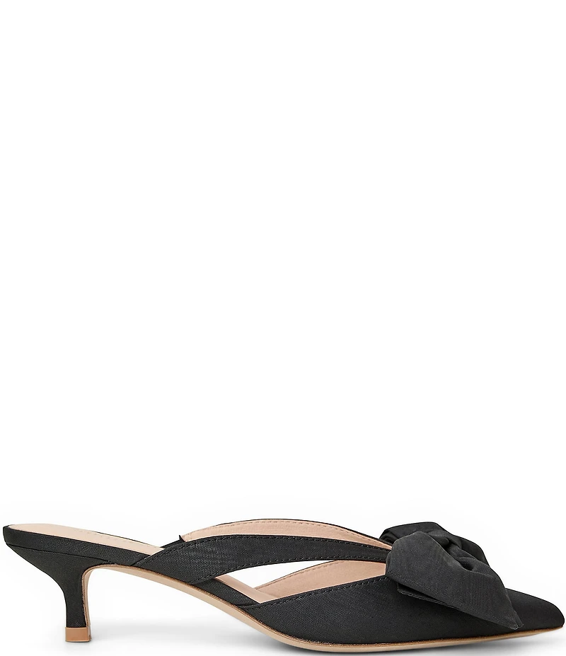 Jack Rogers Cynthia Satin Bow Detail Dress Mules