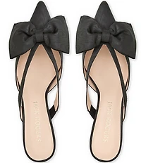 Jack Rogers Cynthia Satin Bow Detail Dress Mules