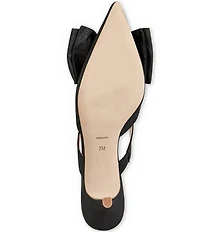 Jack Rogers Cynthia Satin Bow Detail Dress Mules
