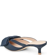 Jack Rogers Cynthia Satin Bow Detail Dress Mules