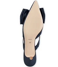 Jack Rogers Cynthia Satin Bow Detail Dress Mules