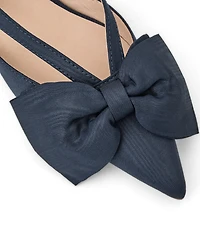 Jack Rogers Cynthia Satin Bow Detail Dress Mules