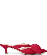 Jack Rogers Cynthia Satin Bow Detail Dress Mules