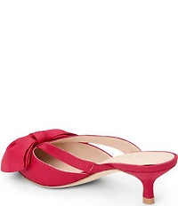 Jack Rogers Cynthia Satin Bow Detail Dress Mules