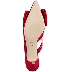 Jack Rogers Cynthia Satin Bow Detail Dress Mules