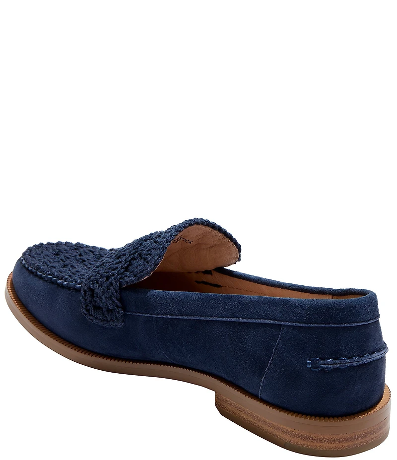 Jack Rogers Dale Suede Crochet Loafers