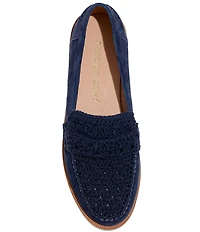 Jack Rogers Dale Suede Crochet Loafers