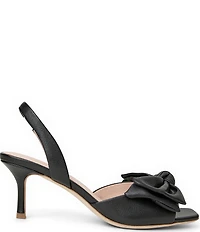 Jack Rogers Eloise Leather Bow Slingback Dress Sandals