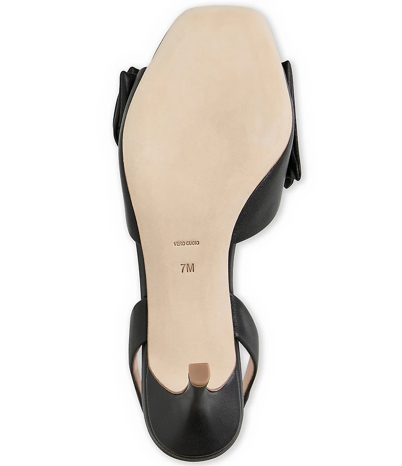 Jack Rogers Eloise Leather Bow Slingback Dress Sandals