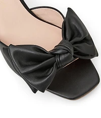 Jack Rogers Eloise Leather Bow Slingback Dress Sandals
