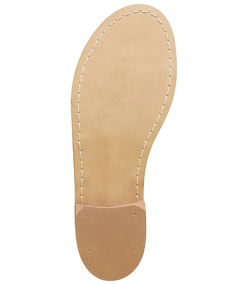 Jack Rogers Embroidered #double;I Do#double; Leather Thong Sandals