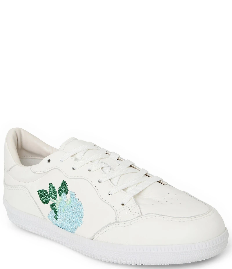 Jack Rogers Hydrangea Leather Lace Up Sneakers