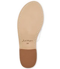 Jack Rogers Jacks Metallic Leather Flat Thong Sandals