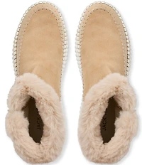 Jack Rogers Janetta Suede Faux Fur Lined Platform Sneaker Booties