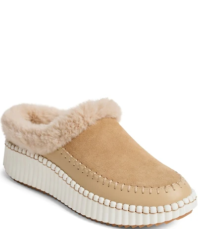 Jack Rogers Jolie Suede Faux Fur Lined Slip On Sneakers