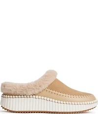 Jack Rogers Jolie Suede Faux Fur Lined Slip On Sneakers