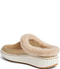 Jack Rogers Jolie Suede Faux Fur Lined Slip On Sneakers