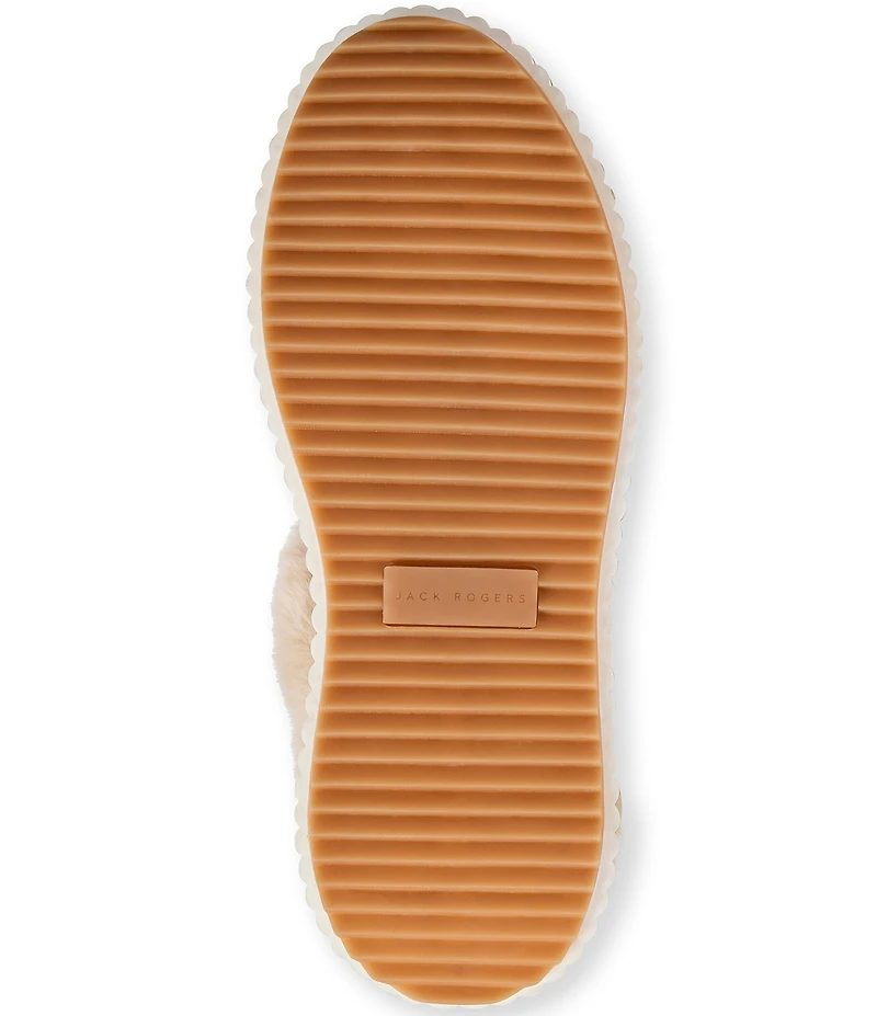 Jack Rogers Jolie Suede Faux Fur Lined Slip On Sneakers