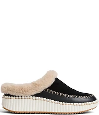 Jack Rogers Jolie Suede Faux Fur Lined Slip On Sneakers
