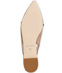Jack Rogers Lennox Leather Bow Slingback Flats