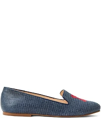 Jack Rogers Lobster Raffia Loafers
