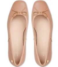 Jack Rogers Maddy Leather Block Heel Bow Pumps
