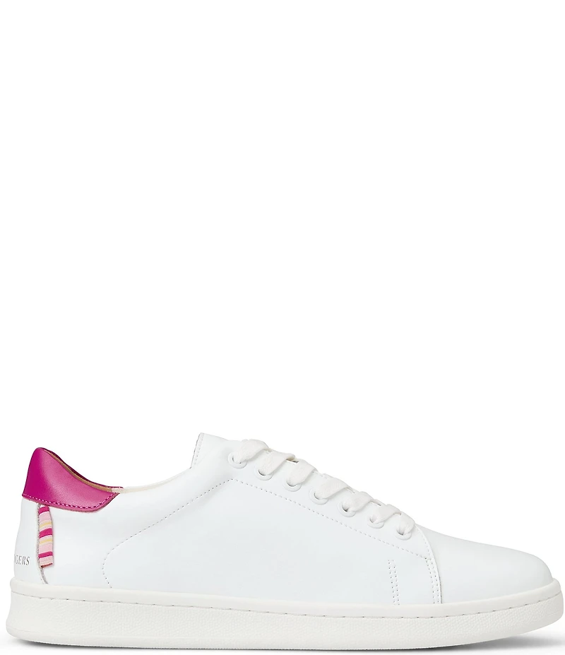 Jack Rogers Marina Water Resistant Leather Lace Up Sneakers