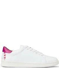 Jack Rogers Marina Water Resistant Leather Lace Up Sneakers