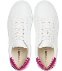 Jack Rogers Marina Water Resistant Leather Lace Up Sneakers