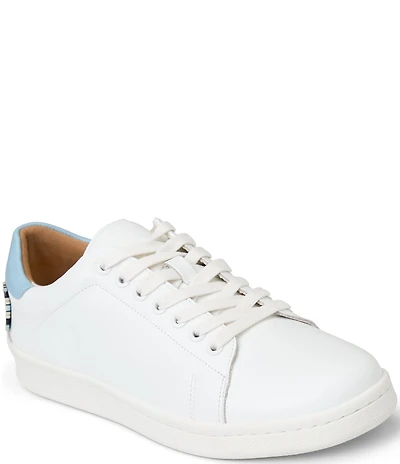 Jack Rogers Marina Water Resistant Leather Lace Up Sneakers