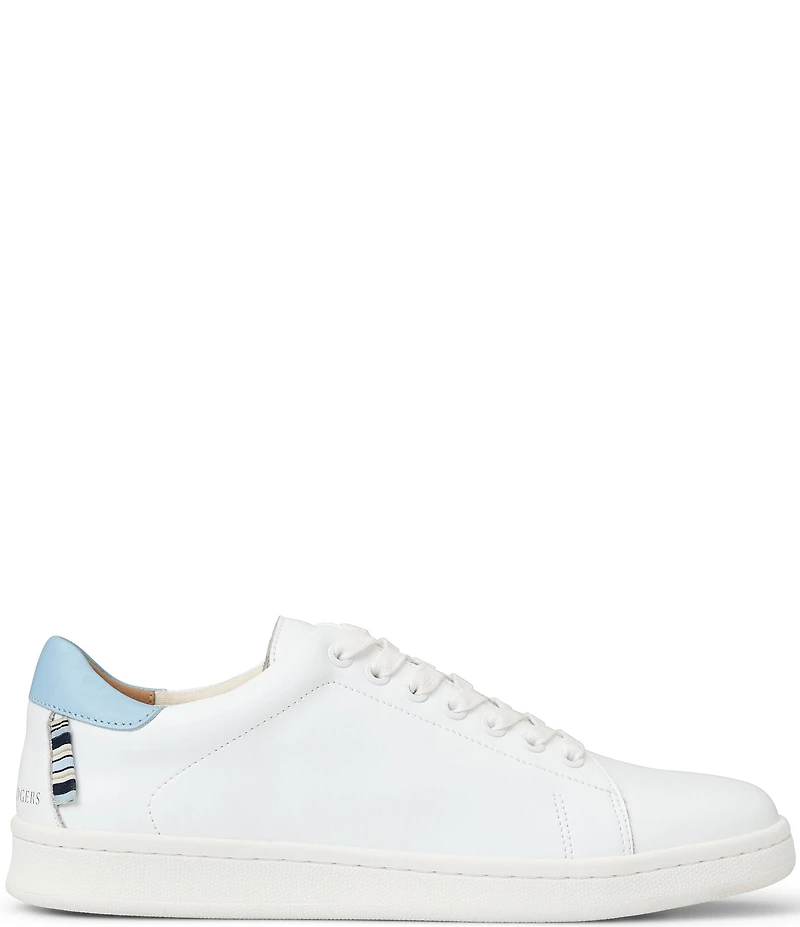 Jack Rogers Marina Water Resistant Leather Lace Up Sneakers