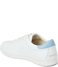 Jack Rogers Marina Water Resistant Leather Lace Up Sneakers