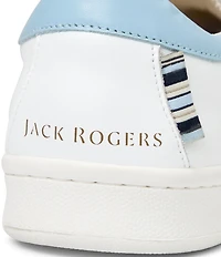 Jack Rogers Marina Water Resistant Leather Lace Up Sneakers