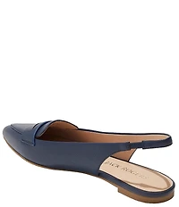 Jack Rogers Pennie Leather Slingback Penny Loafer Flats
