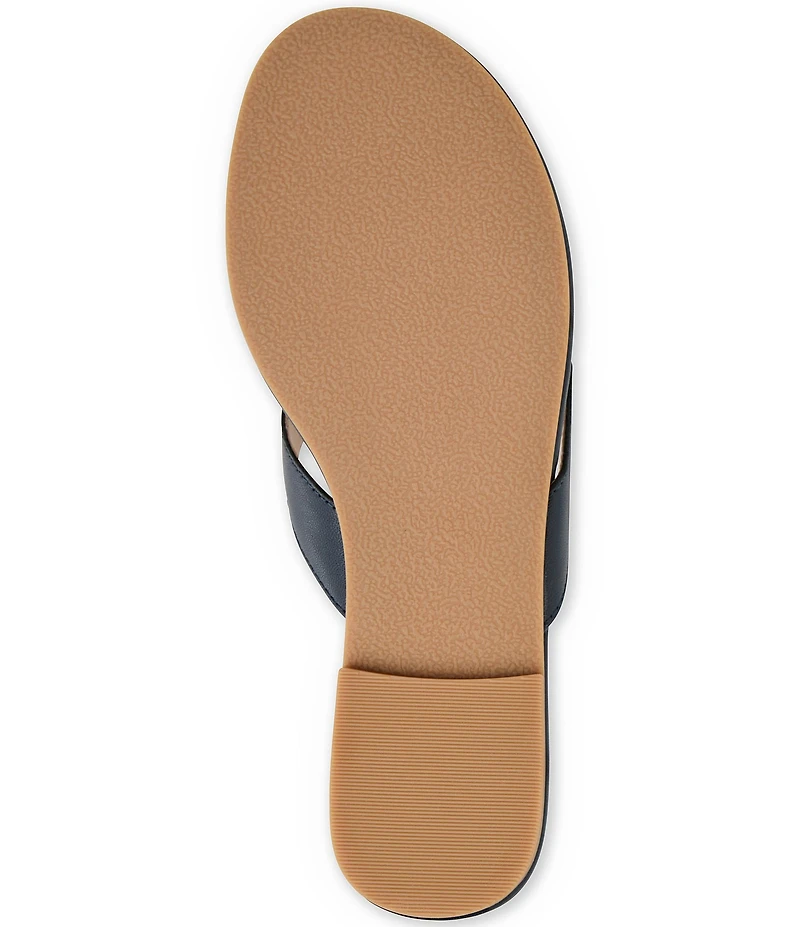 Jack Rogers Roxy Leather Ornamented Flip Flops