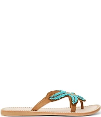 Jack Rogers Starland Beaded Suede Thong Sandals