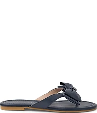 Jack Rogers Vannah Leather Bow Thong Sandals