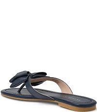 Jack Rogers Vannah Leather Bow Thong Sandals