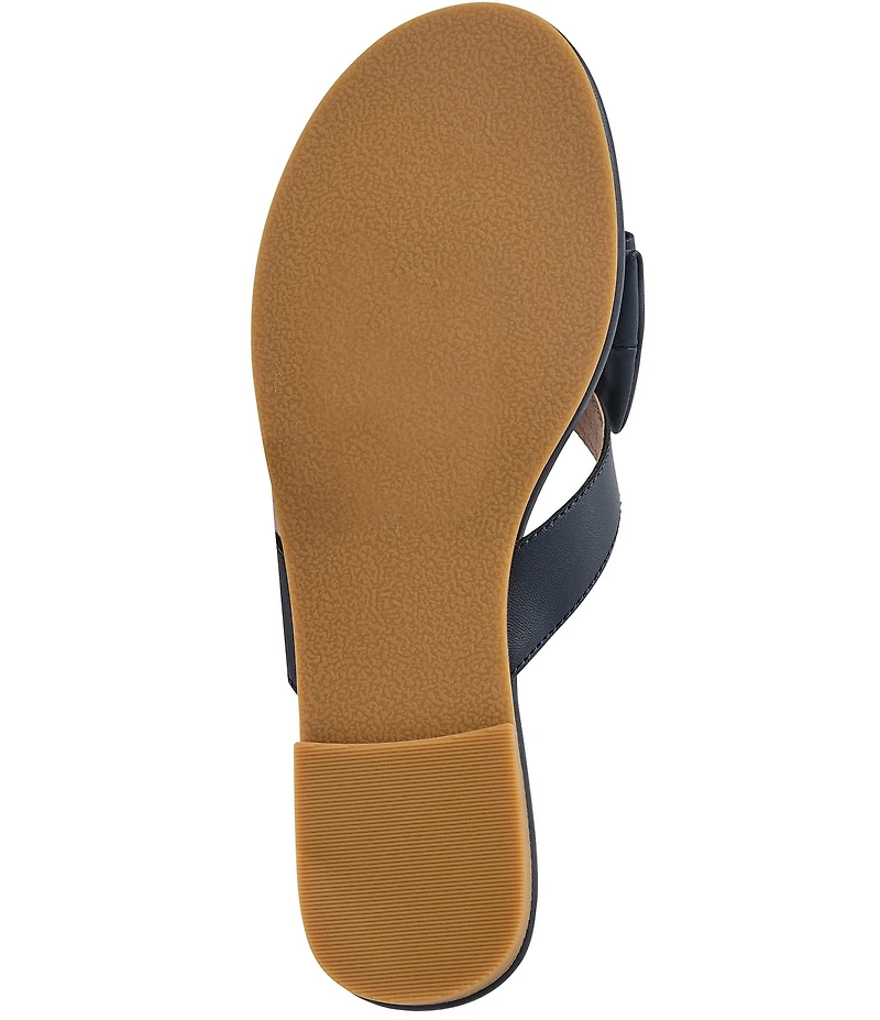 Jack Rogers Vannah Leather Bow Thong Sandals