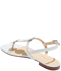 Jack Rogers Worth Leather Ornamented T-Strap Sandals