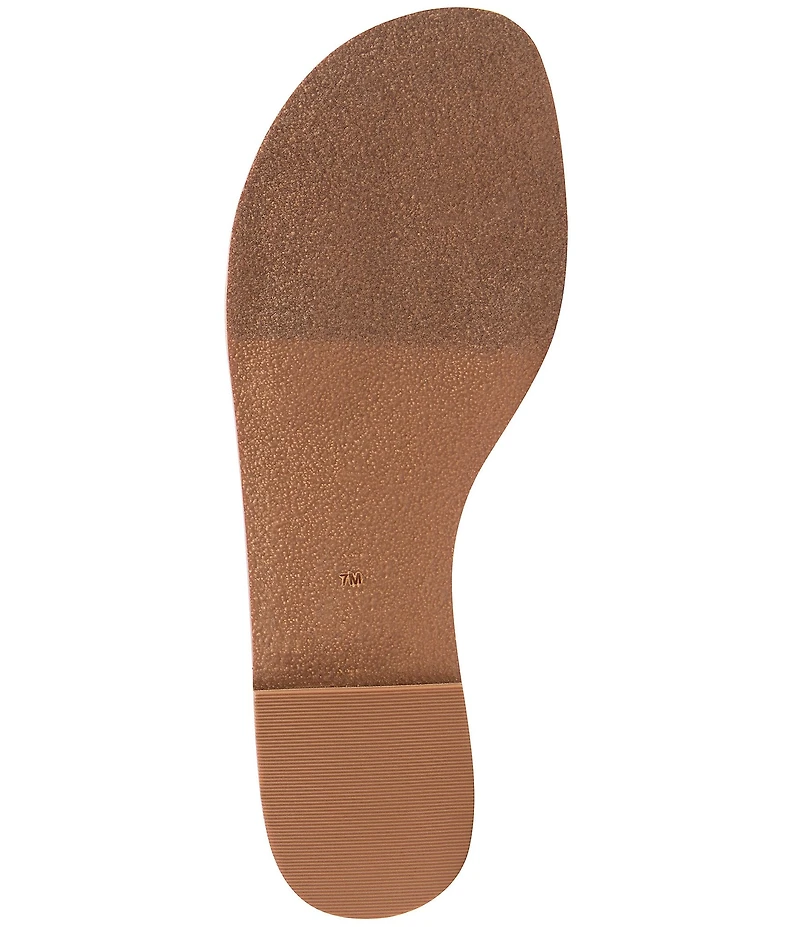 Jack Rogers Worth Leather Ornamented T-Strap Sandals