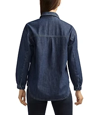 Jag Jeans Collette Denim Relaxed Button Down Patch Pocket Shirt