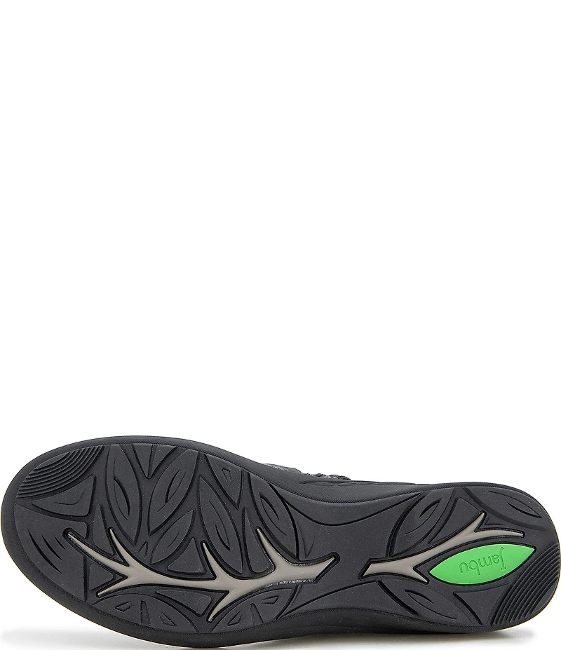 Jambu Angie Ruched Leather Hardware Detail Booties