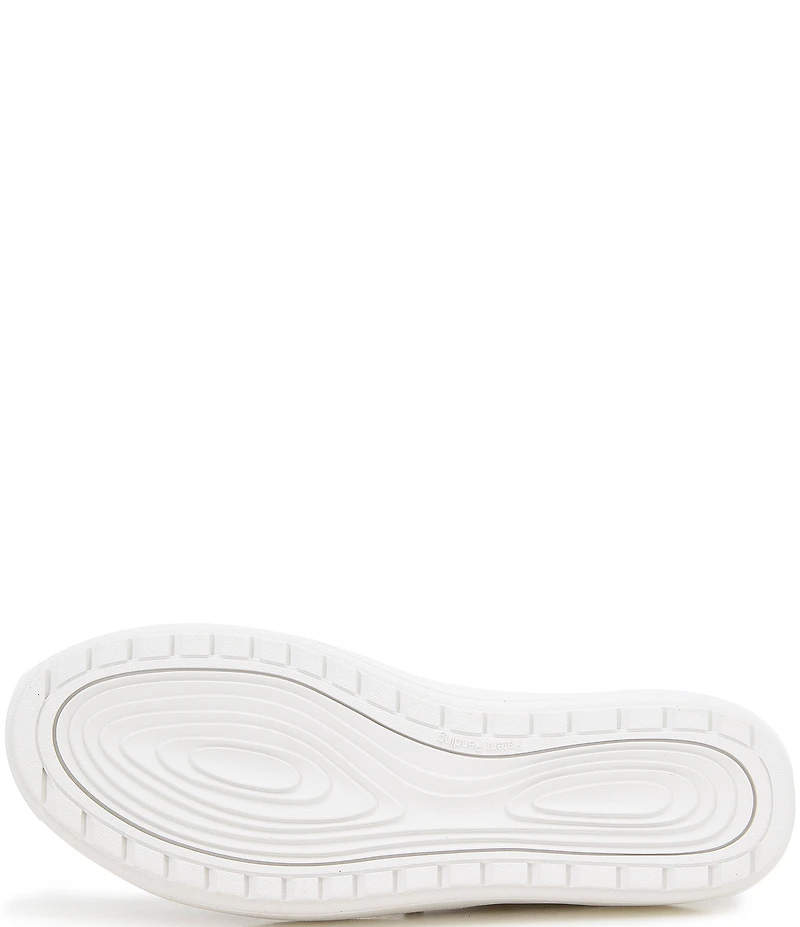 Jambu Chloe Woven Leather Bungee Lace Slip On Sneakers