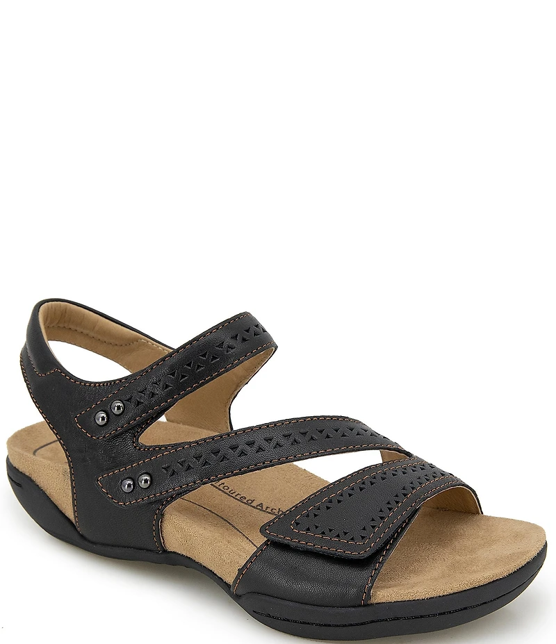 Jambu Makayla Perforated Leather Sandals