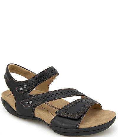 Jambu Makayla Perforated Leather Sandals