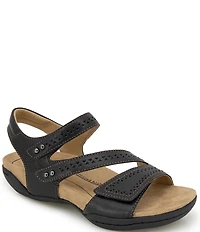 Jambu Makayla Perforated Leather Sandals
